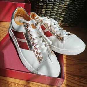 Bally white calf plain-100% authentic